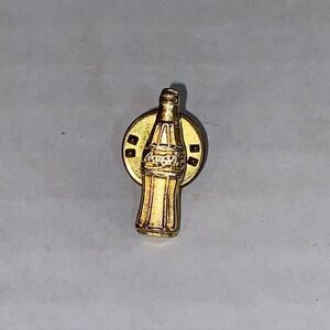 Vintage Gold Tone Coca Cola Bottle Pin